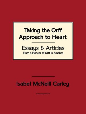 cover image of Taking the Orff Approach to Heart